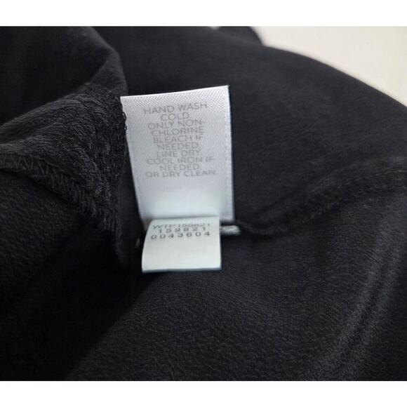 J.Jill Black Ruffled Top 100% Silk Size Small‎ - Picture 7 of 7